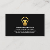 Stromverteiler Visitenkarte (Rückseite)