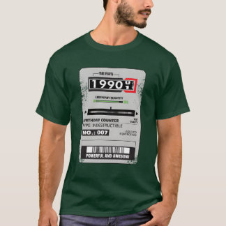 Stromzähler Geburtstag 1990 Elektriker Geschenk v T-Shirt
