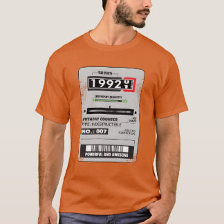 Stromzähler Geburtstag 1992 Elektriker Geschenk b T-Shirt