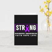 Strong - Addiction Awareness Karte (Gelbe Blume)