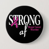 STRONG af.. Brustkrebs Button (Vorderseite)