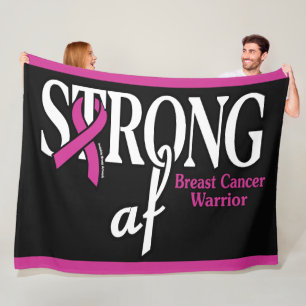 STRONG af...Brustkrebs Fleecedecke
