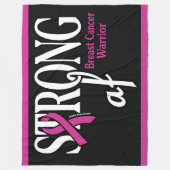 STRONG af...Brustkrebs Fleecedecke (Vorderseite)