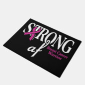 STRONG af.. Brustkrebs Fußmatte (Schrägansicht)