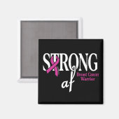 STRONG af.. Brustkrebs Magnet (Vorderseite/Rückseite)