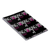 STRONG af.. Brustkrebs Notizblock (Rechte Seite)