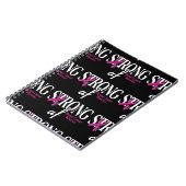 STRONG af.. Brustkrebs Notizblock (Linke Seite)