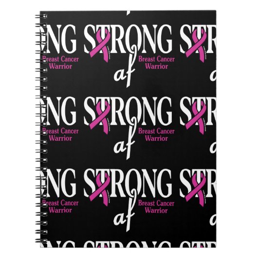 STRONG af.. Brustkrebs Notizblock (Vorderseite)