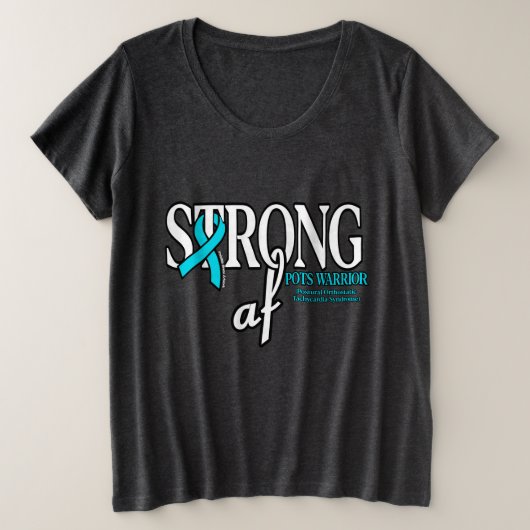 STRONG af...POTS Große Größe T-Shirt (Design vorne)