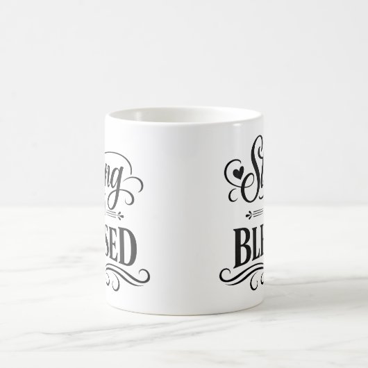 Strong and Blessed Inspirational Coffee Mug Kaffeetasse (Mittel)
