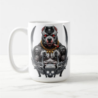 Strong and brave pit bull kaffeetasse