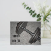 Strong and Fit - Heften Postkarte (Stehend Vorderseite)