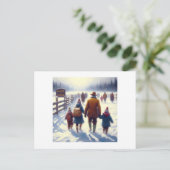 Strong and Free Canada, Postkarte (Stehend Vorderseite)