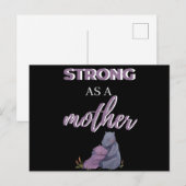 Strong As A Mother Feiertagspostkarte (Vorne/Hinten)