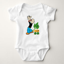 Strong Baby Popeye Bodysuit. Baby Strampler