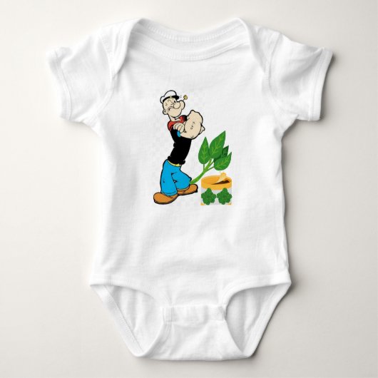 Strong Baby Popeye Bodysuit. Baby Strampler (Vorderseite)