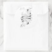 Strong, Beautiful & Brave Runder Aufkleber (Tasche)