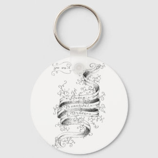 Strong, Beautiful & Brave Schlüsselanhänger