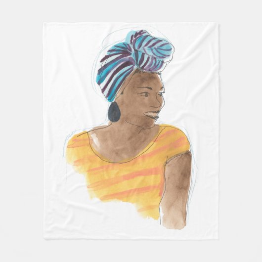 Strong & Beautiful Fleecedecke (Vorderseite)