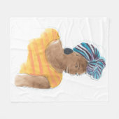 Strong & Beautiful Fleecedecke (Vorderseite (Horizontal))