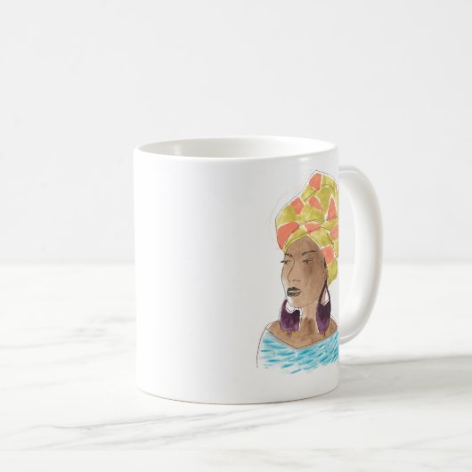 Strong & Beautiful Lady Kaffeetasse (VorderseiteRechts)