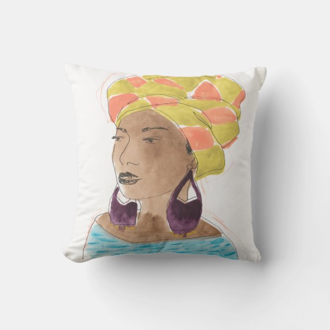 Strong & Beautiful Lady Kissen (Vorderseite)