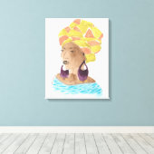 Strong & Beautiful Lady Leinwanddruck (Insitu (Holzboden))