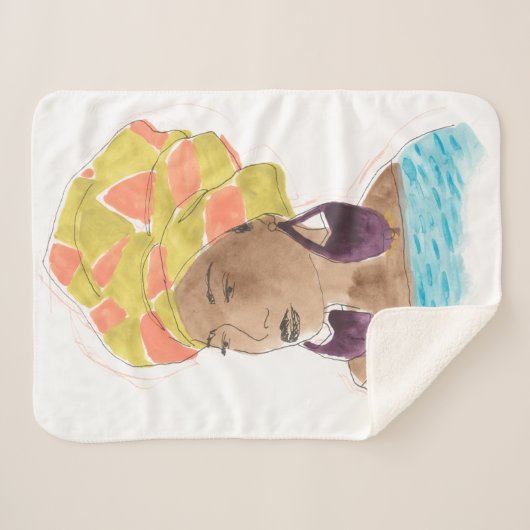 Strong & Beautiful Lady Sherpadecke (Vorderseite (Horizontal))