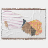 Strong & Beautiful Woman Lächeln Decke (Vorderseite)