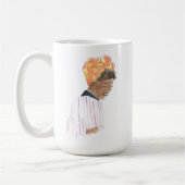 Strong & Beautiful Woman Lächeln Kaffeetasse (Links)