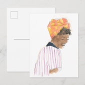 Strong & Beautiful Woman Lächeln Postkarte (Vorne/Hinten)