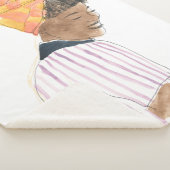 Strong & Beautiful Woman Lächeln Sherpadecke (3/4)