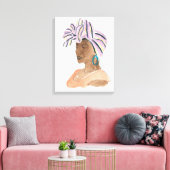 Strong & Beautiful Woman Leinwanddruck (Insitu (Wohnzimmer))