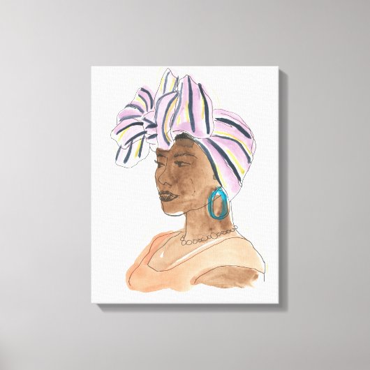 Strong & Beautiful Woman Leinwanddruck (Vorderseite)