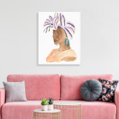 Strong & Beautiful Woman Leinwanddruck (Insitu (Wohnzimmer))
