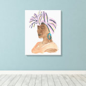 Strong & Beautiful Woman Leinwanddruck (Insitu (Holzboden))