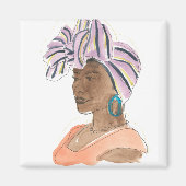 Strong & Beautiful Woman Magnet (Vorne)