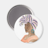 Strong & Beautiful Woman Magnet (Vorderseite/Rückseite)