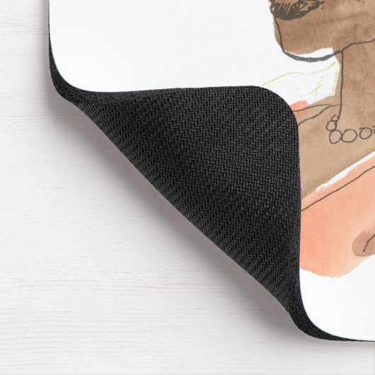 Strong & Beautiful Woman Mousepad (Ecke)