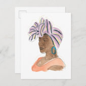 Strong & Beautiful Woman Postkarte (Vorne/Hinten)