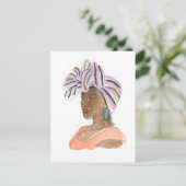 Strong & Beautiful Woman Postkarte (Stehend Vorderseite)