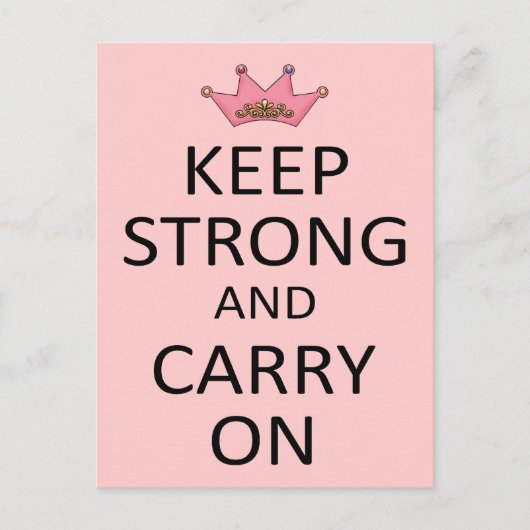 Strong behalt und Carry On Postkarte (Vorderseite)