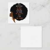 Strong Black Afro Woman Black History Begleitkarte (Vorne/Hinten)
