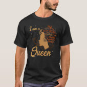 Strong Black I'm a Queen African American Afro BLM T-Shirt (Vorderseite)