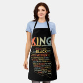 Strong Black King African American Natural Afro Schürze (Getragen)