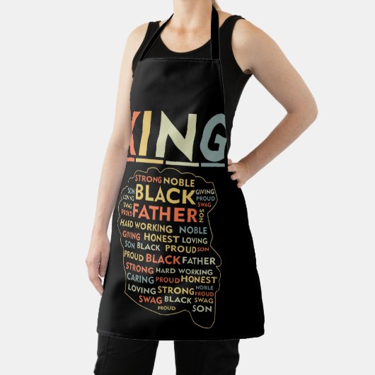 Strong Black King African American Natural Afro Schürze (InSitu)