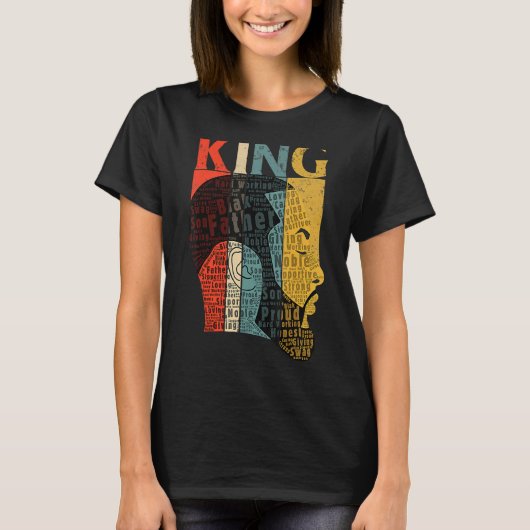 Strong Black King African American Natural Afro T-Shirt (Vorderseite)