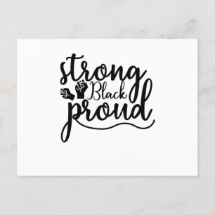 Strong Black Proud Postkarte