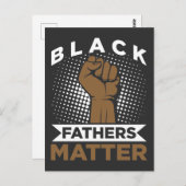 Strong Black Vater Matter Black History Afro Vater Postkarte (Vorne/Hinten)