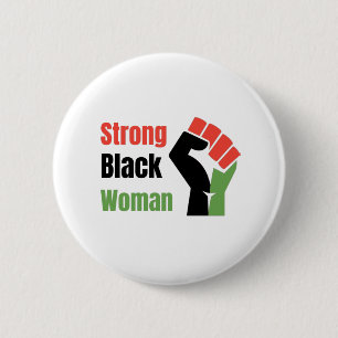 Strong Black Woman Button